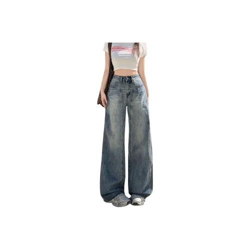 FAIRWHALE Jeans Women's Vintage Blue