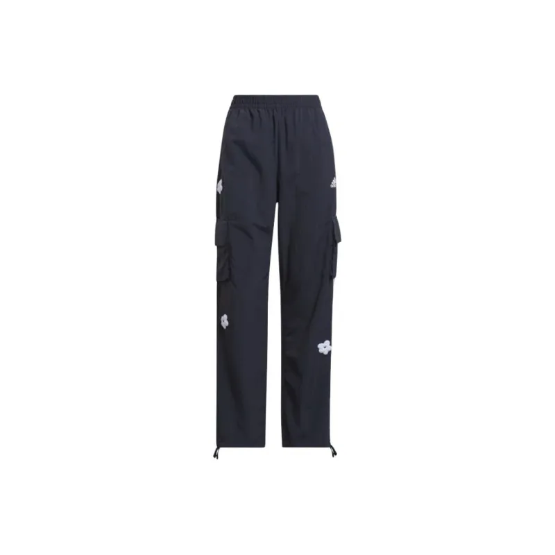 Adidas Knitted Sweatpants Women's Navy Blue-0