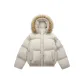 White[Detachable Fur Collar]