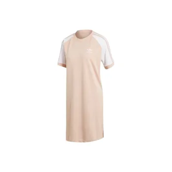 Adidas Originals Raglan Dress Short Sleeved Dresses Women's Pearl Smoke Gray