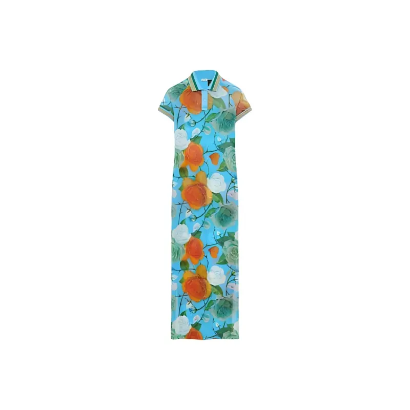 LOEWE Short Sleeved Dresses Women's Blue-0