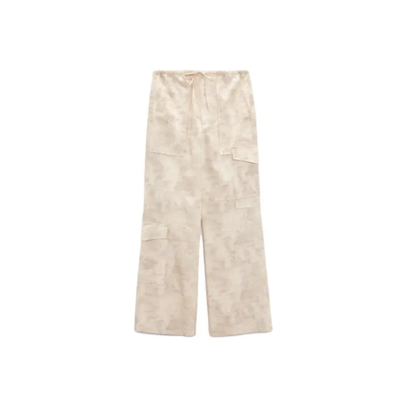 ZARA Cargo Pants Women's White-0