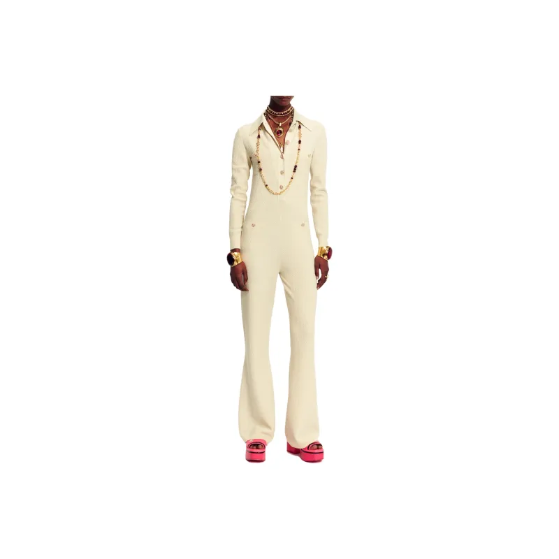 CHANEL Jumpsuits Women's White-0