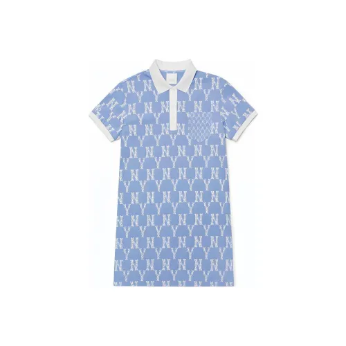 MLB Short Sleeved Dresses Women's Blue
