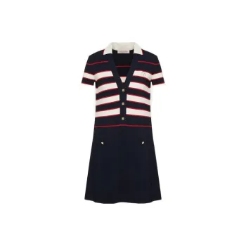 Valentino SS22 Short Sleeved Dresses Women's Dark Blue