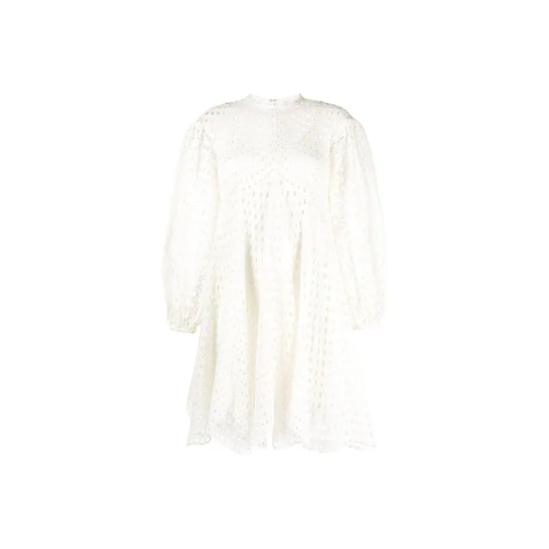 Zimmermann Short-Sleeved Dresses Women's White-0