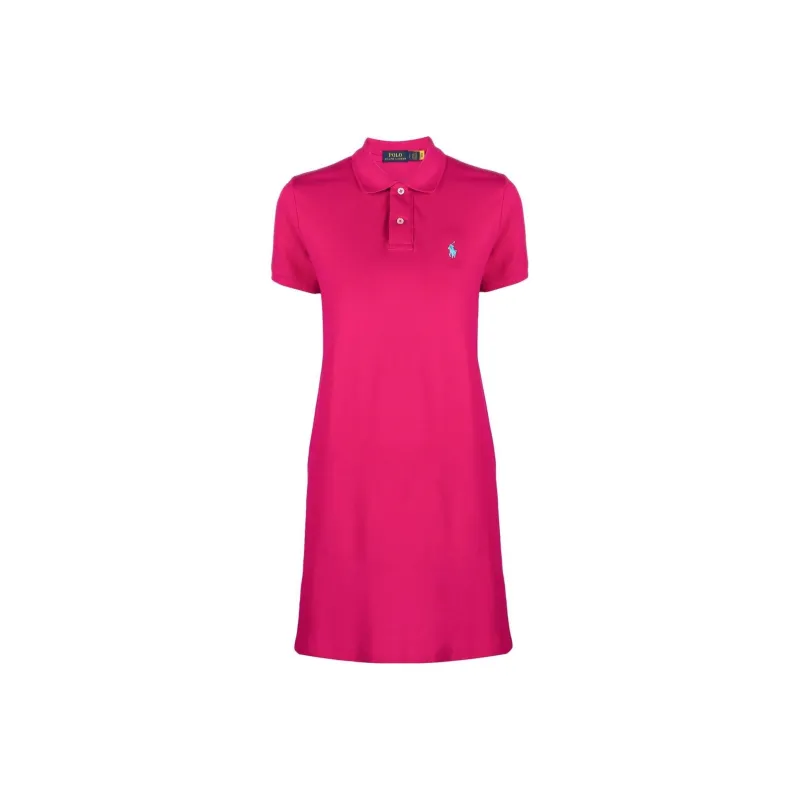 Polo Ralph Lauren Logo Embroidered Short Sleeved Polo Dress-0