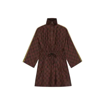 GUCCI Long Sleeved Dresses Women's Brown