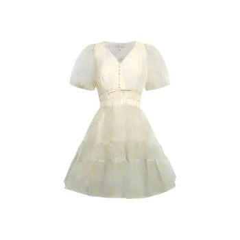 JORYAweekend Short Sleeved Dress Women's Daisy Yellow