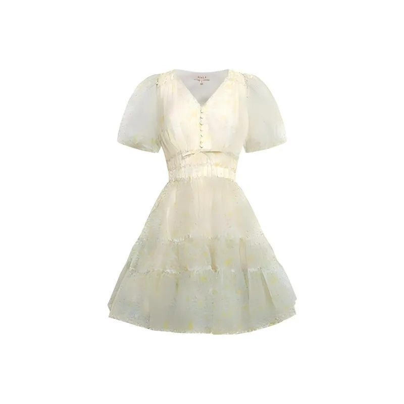 JORYAweekend Short Sleeved Dress Women's Daisy Yellow-0
