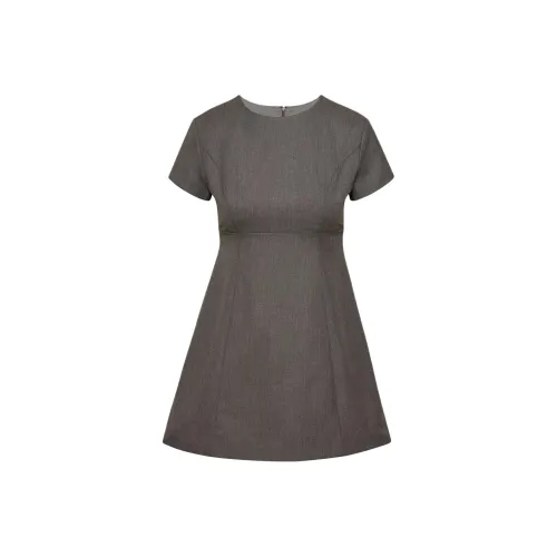 ARITZIA Sunday Best Kudrow Dress Short-Sleeved Dresses Women's Heather Charcoal/Stone Phoebe Zhennan Charcoal