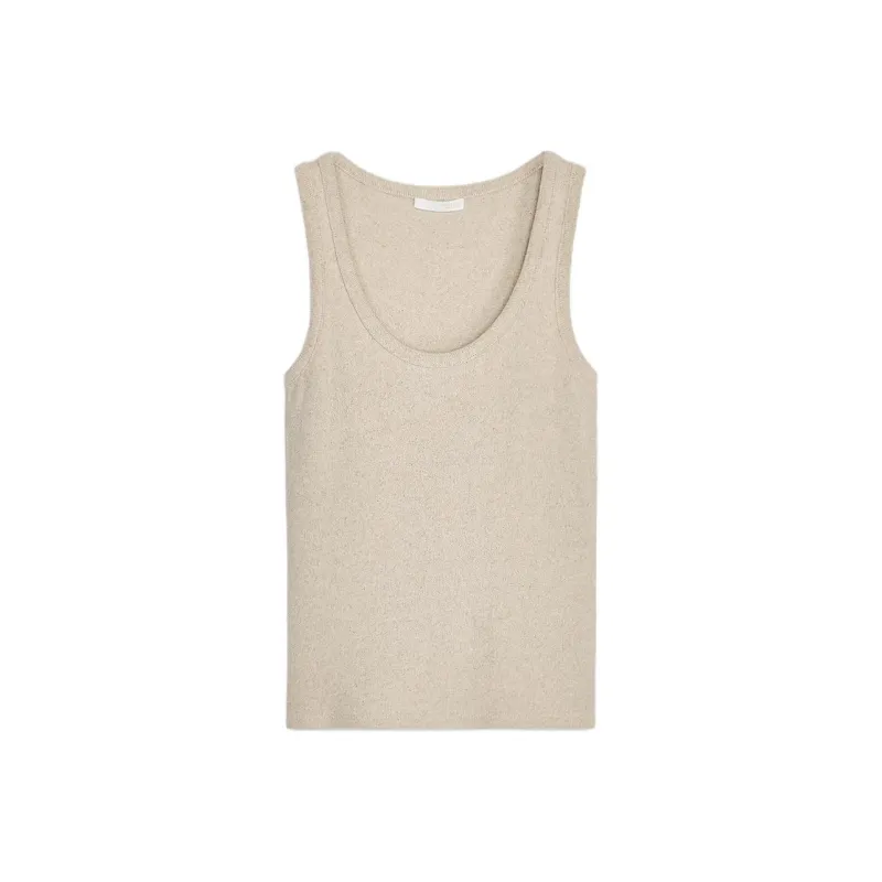 ZARA Tank Tops Women's Beige-0