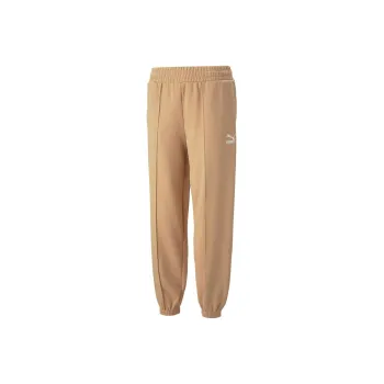 PUMA CLASSICS Knitted Sweatpants Women's Ginger Yellow