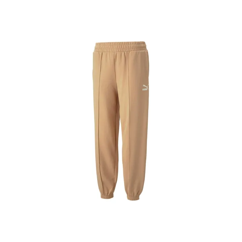 PUMA CLASSICS Knitted Sweatpants Women's Ginger Yellow-0