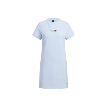 Adidas Short Sleeved Dress Women's Light Pink Blue