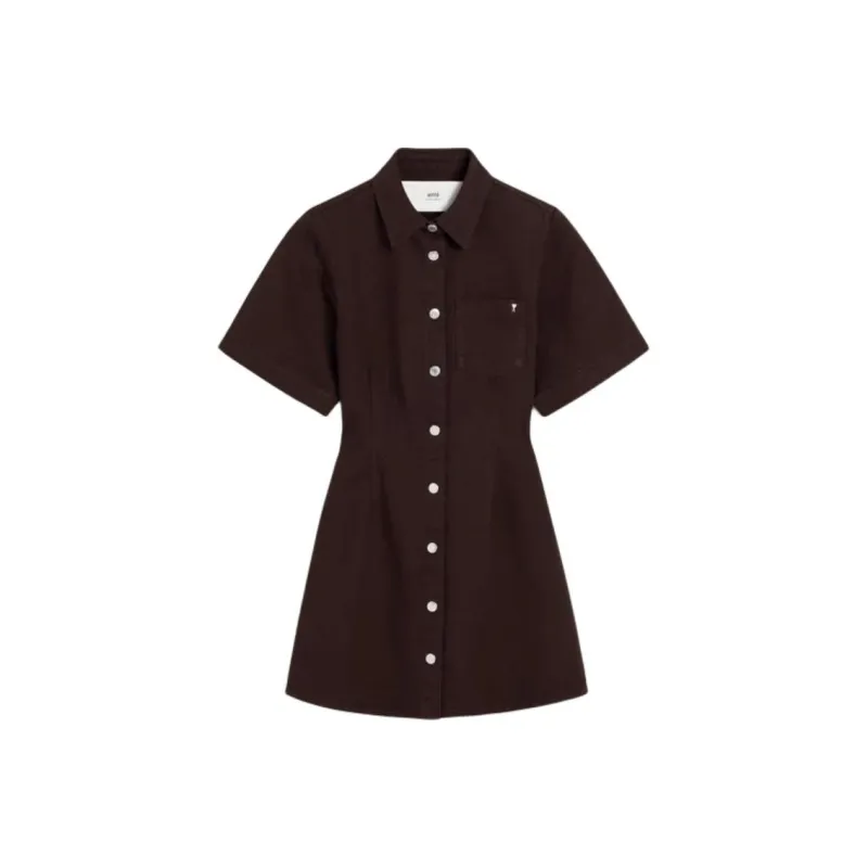 AMIPARIS Short sleeve Shirt Dress-0