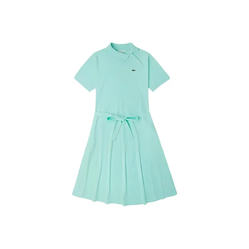 LACOSTE Short Sleeved Dresses Women's Mint Green-0