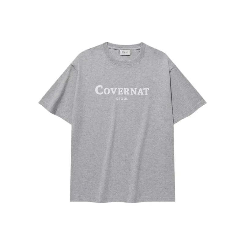 COVERNAT SS25 T Shirt Unisex Gray-0