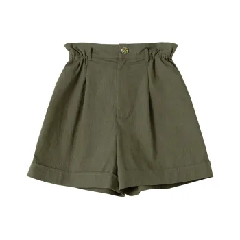 SOON FLOWER Casual Shorts Women's Green