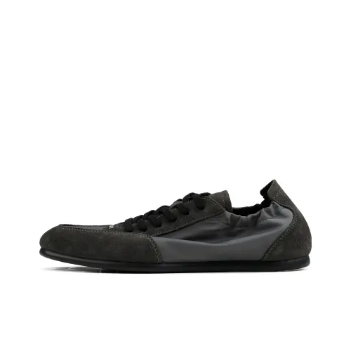 HANQIAORIJI Low Top Casual Shoes Men's Gray