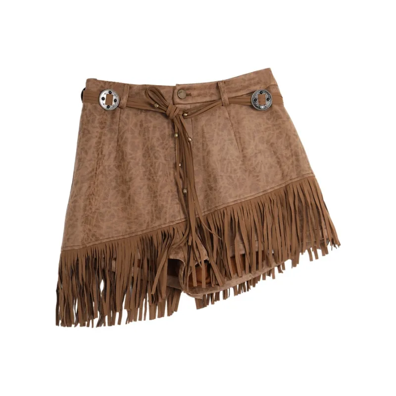 SETIROM Casual Shorts Women's Light Coffee-0