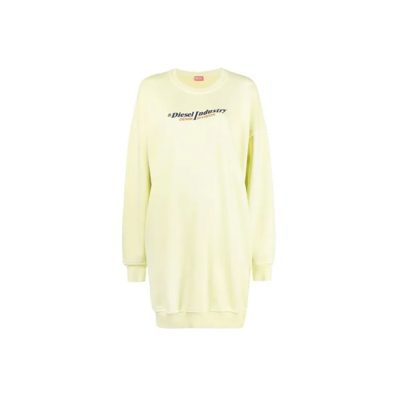 DIESEL Long-Sleeved Dresses Women's Yellow-0