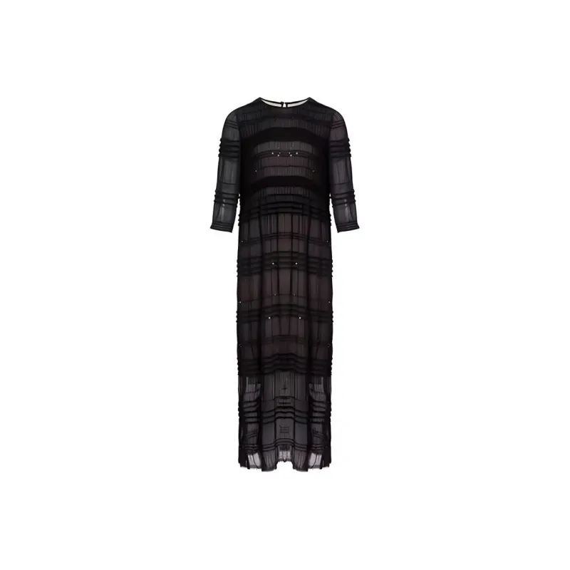 BESIONIA SS23 Short Sleeved Dresses Women's Black-0