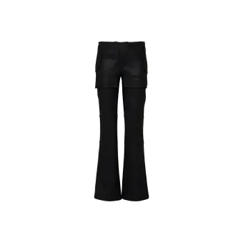 Misbhv Matte Faux Leather Moto Trousers
