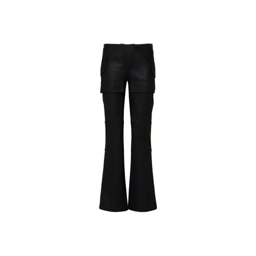 Misbhv Matte Faux Leather Moto Trousers