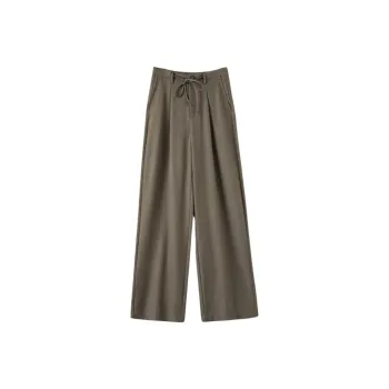Late White Casual Pants Women's Dark Khaki
