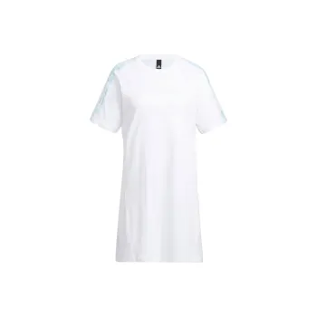 Adidas Short Sleeved Dresses Women's White