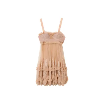 Burberry Sleeveless Dresses Women's Orange