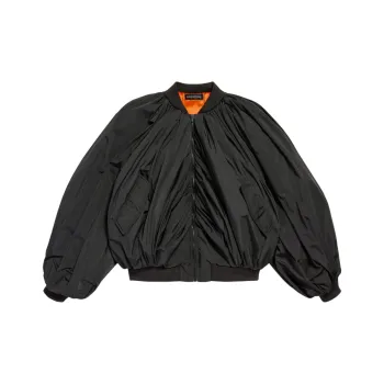 Balenciaga Draped Bomber Jacket