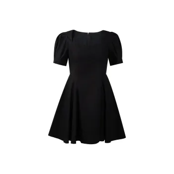 THE SEA LIFE Short Sleeved Dress Women's Black Mage