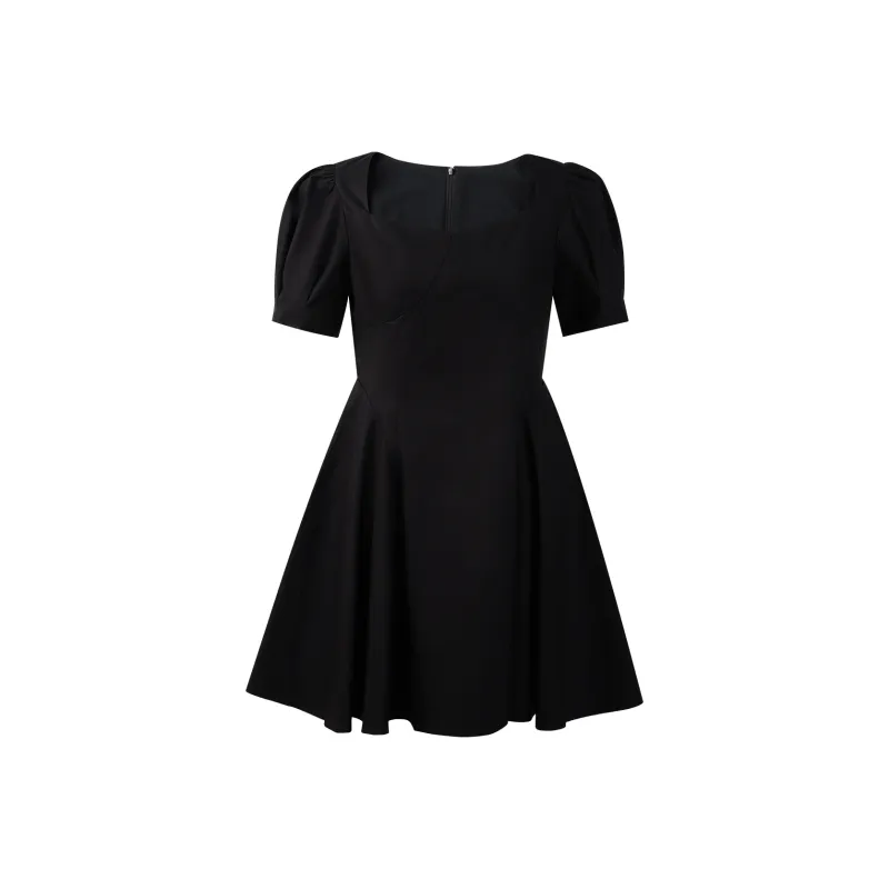 THE SEA LIFE Short Sleeved Dress Women's Black Mage-0