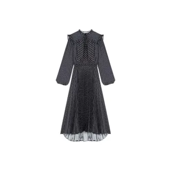 Maje Long-Sleeved Dresses Women's Black