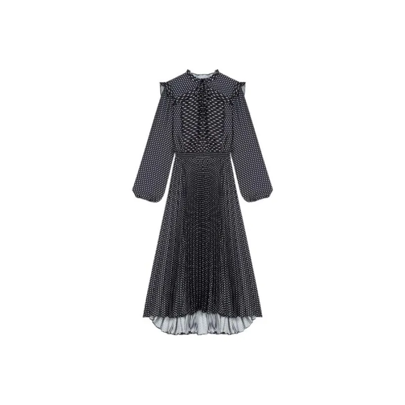 Maje Long-Sleeved Dresses Women's Black-0
