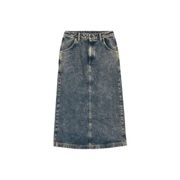 AMERICAN VINTAGE A.M FW24 JUPE FEMME JOYBIRD Denim Long Skirts Women's Vintage Blue