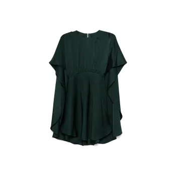 Zimmermann Eden Cascading Round Neck Mini Dress