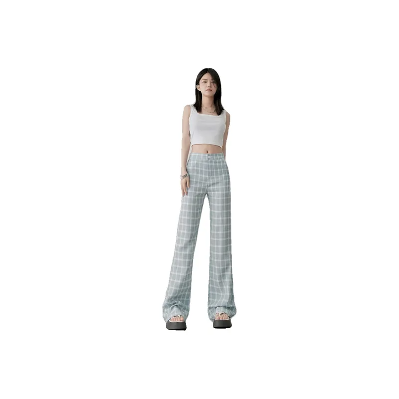 Yynw Casual Pants Women's Light Blue-4