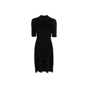 JONATHAN SIMKHAI Dina Mock neck Knitted Dress