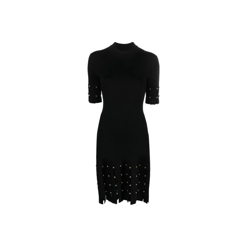 JONATHAN SIMKHAI Dina Mock neck Knitted Dress-0