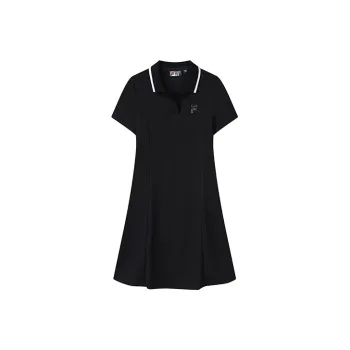 FILA Short Sleeved Dress Women's Jet Black