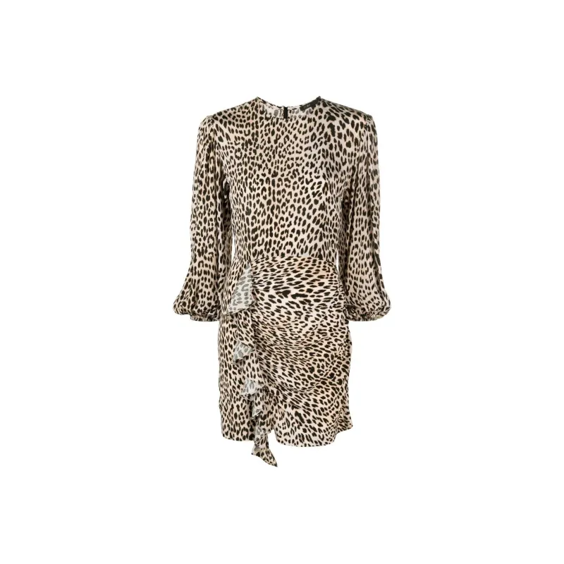 Maje Long-Sleeved Dresses Women's Khaki-0