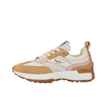 Pepe Jeans LUCKY PRINT Low Top Casual Shoes Women's Light Beige