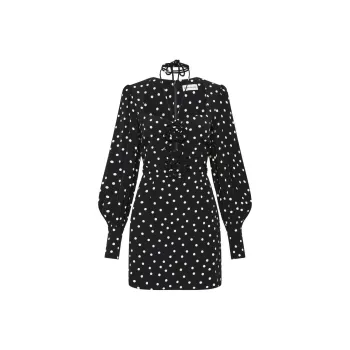 Rebecca Vallance Celyn Polka-dot Mini Dress
