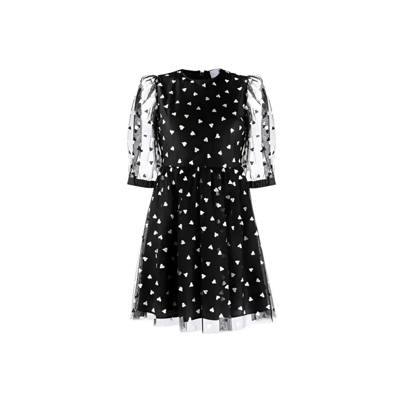 MSGM Short-Sleeved Dresses Women's Black-0
