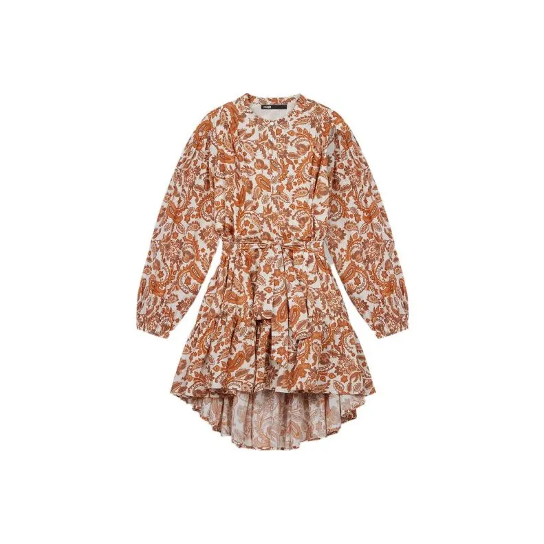 Maje Long-Sleeved Dresses Women's Orange-0