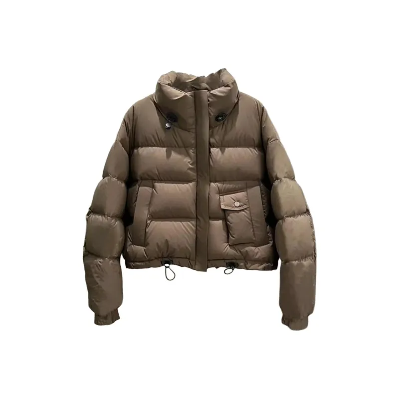 Flowers In Water Puffer Jacket Women's-2