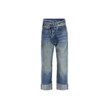 R13 Crossover Cropped Jeans